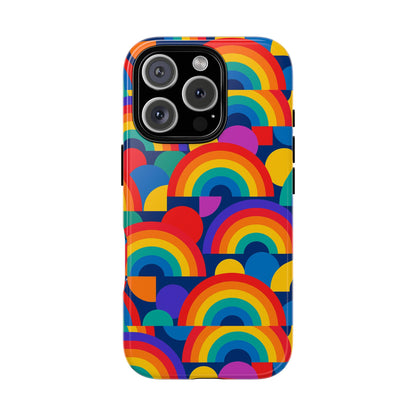 Multicolour Rainbow Design Protective Phone Case – Stylish 3D Wrap Finish for Unique Expression – Compatible with iPhone 13, 14, 15 & 16 – All Models Including Pro, Pro Max & Plus