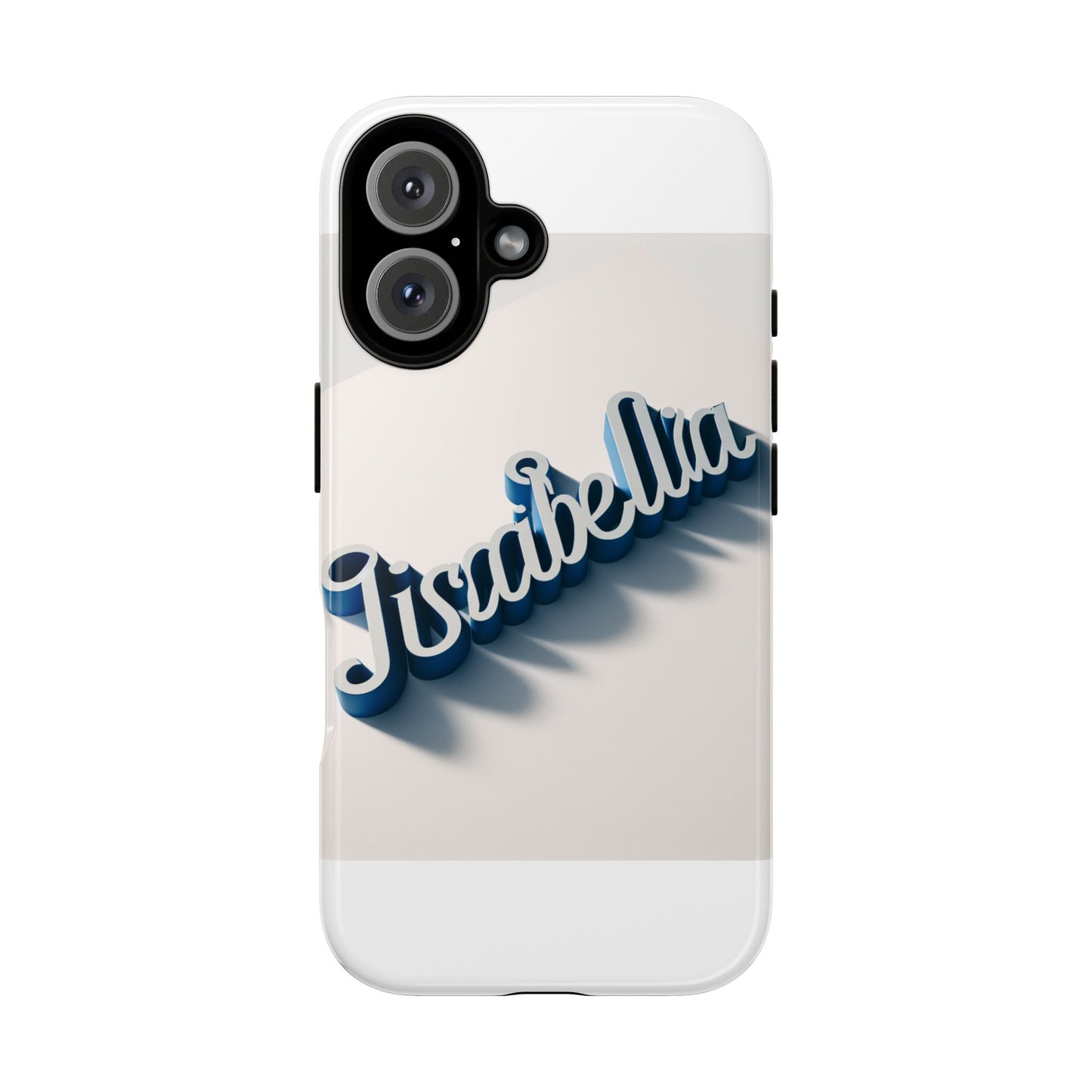 vibrant 3d alphabet design protective phone case in blue for unique style and self-expression compatible with iphone 13, 14, 15 & 16 – all models including pro, pro max & plus