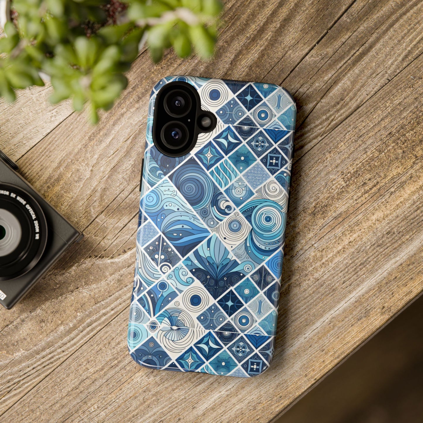 1 pattern image 1 vibrant shockproof phone case for anime and comic fans, retro art style, durable & uv protected, compatible with iphone 13-16 pro max plus