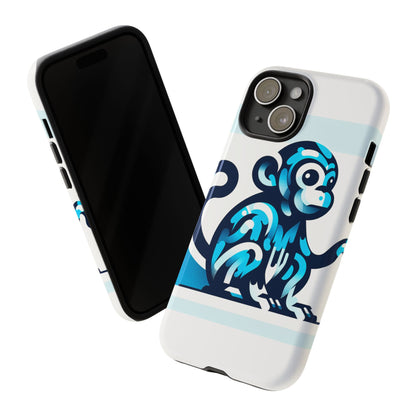 Vibrant 3D Monkey-Inspired Phone Case for Stylish Protection in Blue – Unisex Design Compatible with iPhone 13, 14, 15 & 16 – All Models Including Pro, Pro Max & Plus