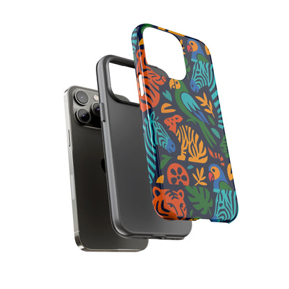 Vibrant 3D Animal Print Phone Case for Stylish Protection – Unique Accessory for Men and Women Compatible with iPhone 13, 14, 15 & 16 – all models including Pro, Pro Max & Plus