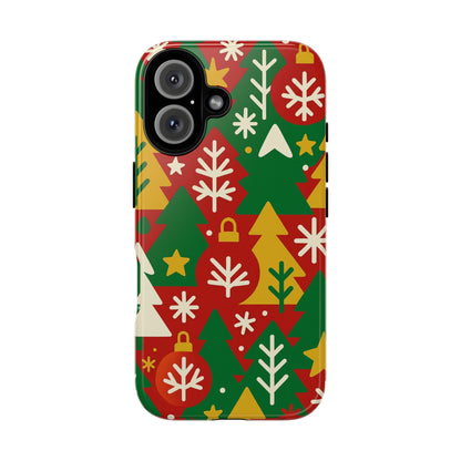 Multicolour Christmas Tree 3D Wrap Phone Case - Fun Festive Holiday Design for Unique Accessories Compatible with iPhone 13, 14, 15 & 16 - all models including Pro, Pro Max & Plus