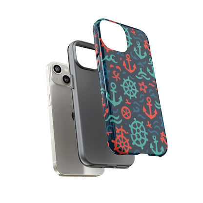 Vibrant Nautical Multicolour 3D Wrap Protective Phone Case with Retro Design for Men and Women Stylish Accessory Compatible with iPhone 13, 14, 15 & 16 – All Models Including Pro, Pro Max & Plus
