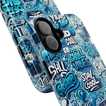 Blue Pattern Image 17 Phone Case for Men and Women Shock Absorption Protective Cover with 3D Wrap Design and UV Protection