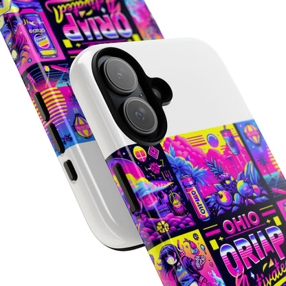 Ohio Drip Activated Protective Phone Case with 3D Wrap Design, UV Protection, Durable TPU Silicone Liner, Ideal Gift for Tech Enthusiasts and Anime Lovers