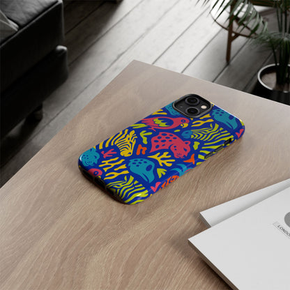 Vibrant Animal Print Protective Phone Case for Stylish Protection with Multicolour Design – Compatible with iPhone 13, 14, 15 & 16 – All Models Including Pro, Pro Max & Plus