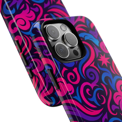 Vibrant 3D Abstract Swirl Phone Case for Creative Individuals – Stylish Protection for Smartphones Compatible with iPhone 13, 14, 15 & 16 – all models including Pro, Pro Max & Plus