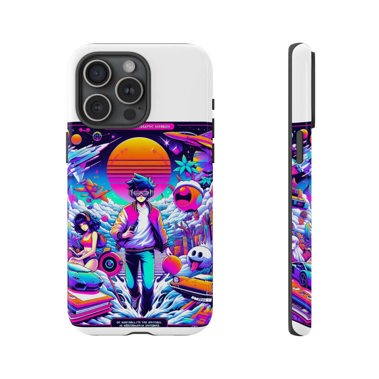 skibidiverse traveller protective phone case with 3d wrap design, durable uv protection, shock absorption for anime and comic culture fans