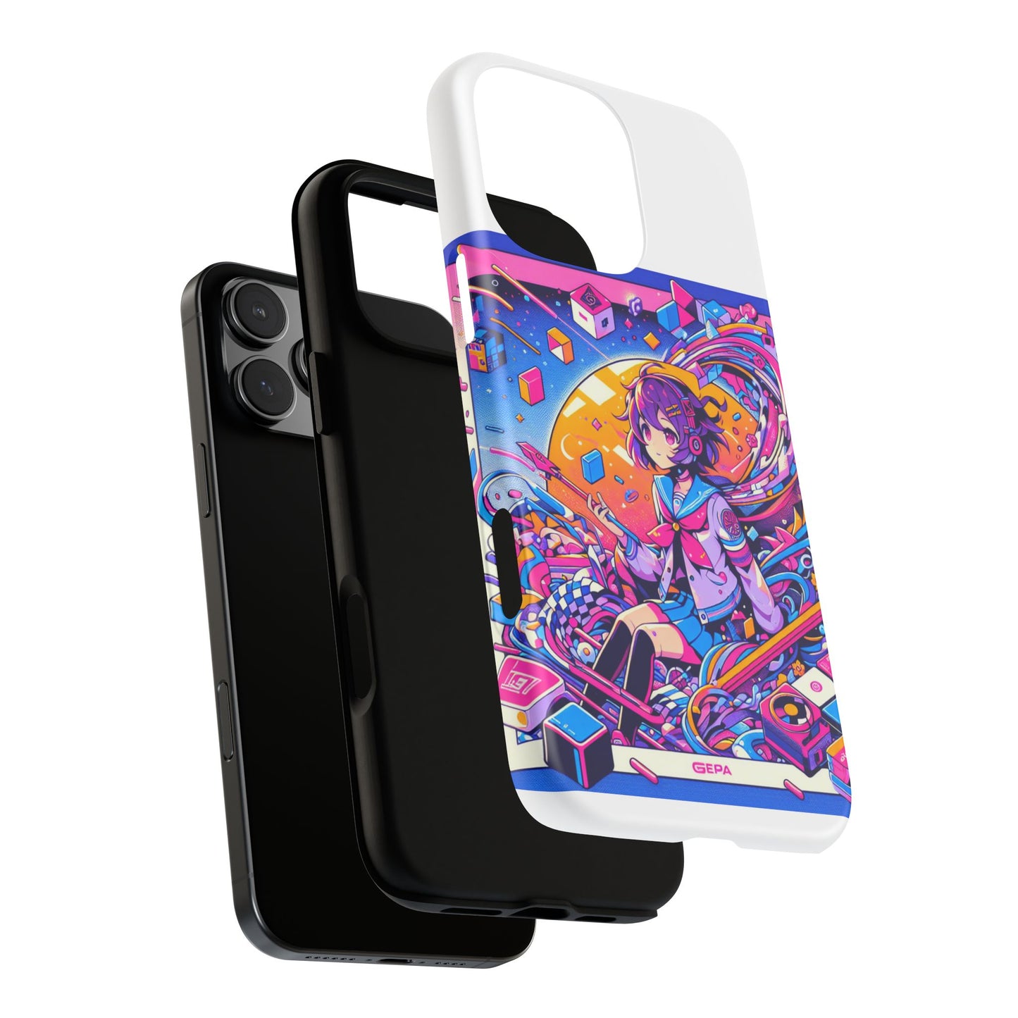skibidi system update 3d wrap protective phone case for anime and comic fans, durable shock absorption, uv protected, glossy or matte finish