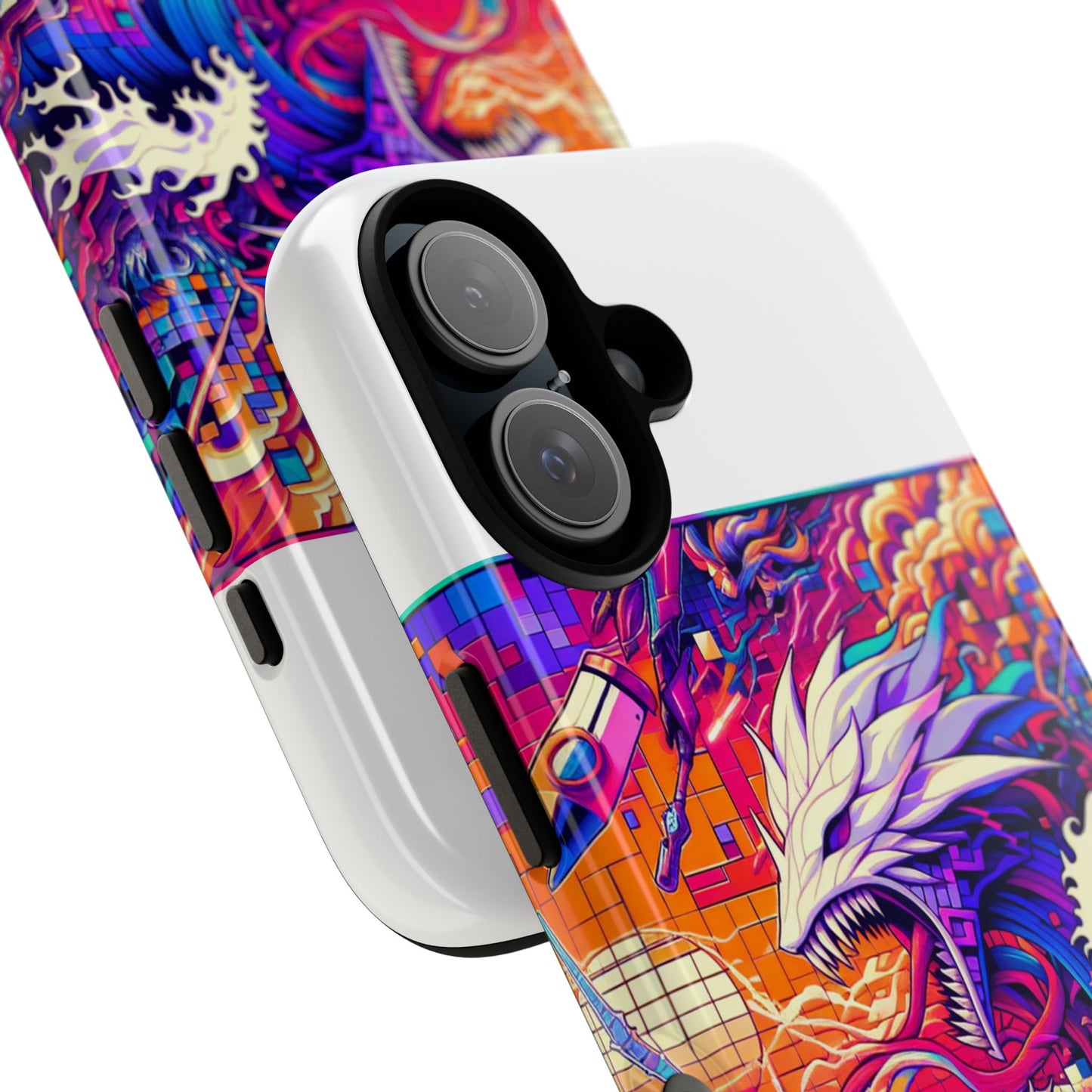 whopper whopper sigma stopper protective phone case 3d wrap, durable shock absorption, uv protection, stylish anime design for men and women
