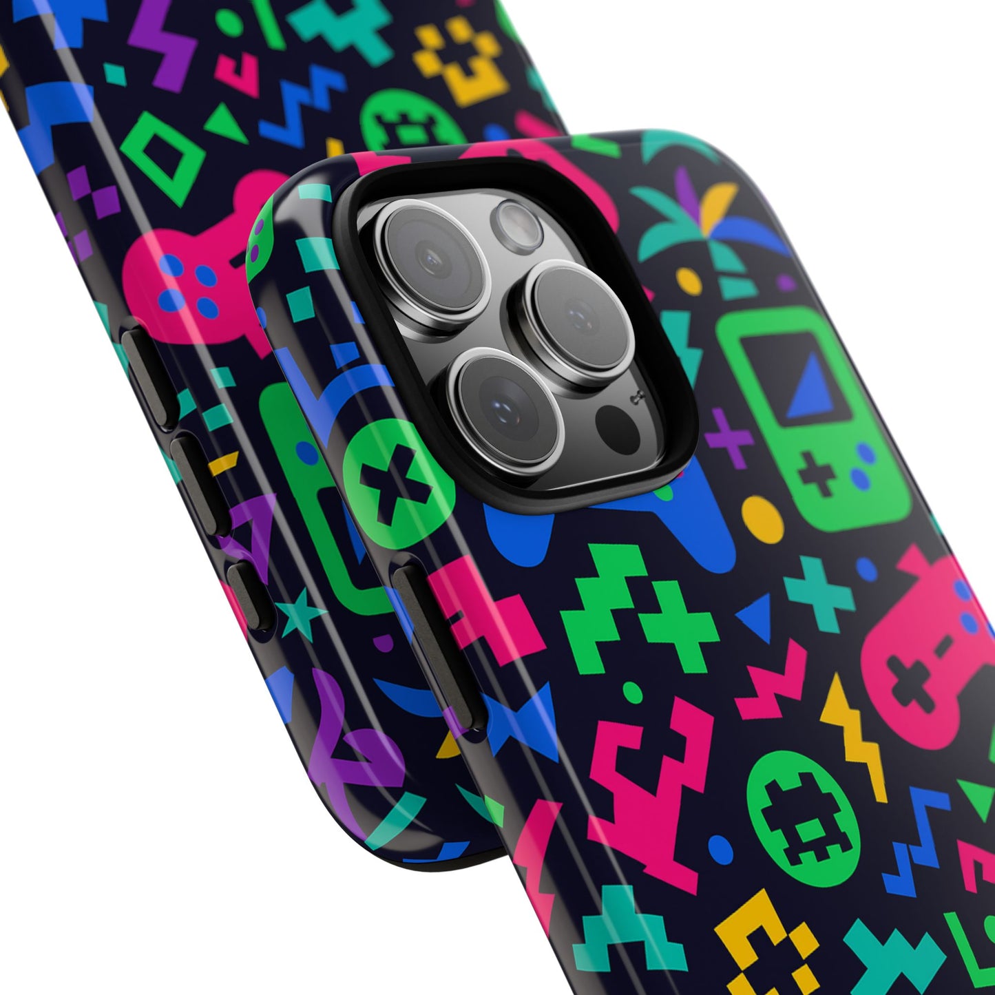 vibrant 3d gaming design protective phone case for creative expression and stylish protection, compatible with iphone 13, 14, 15 & 16 – all models including pro, pro max & plus
