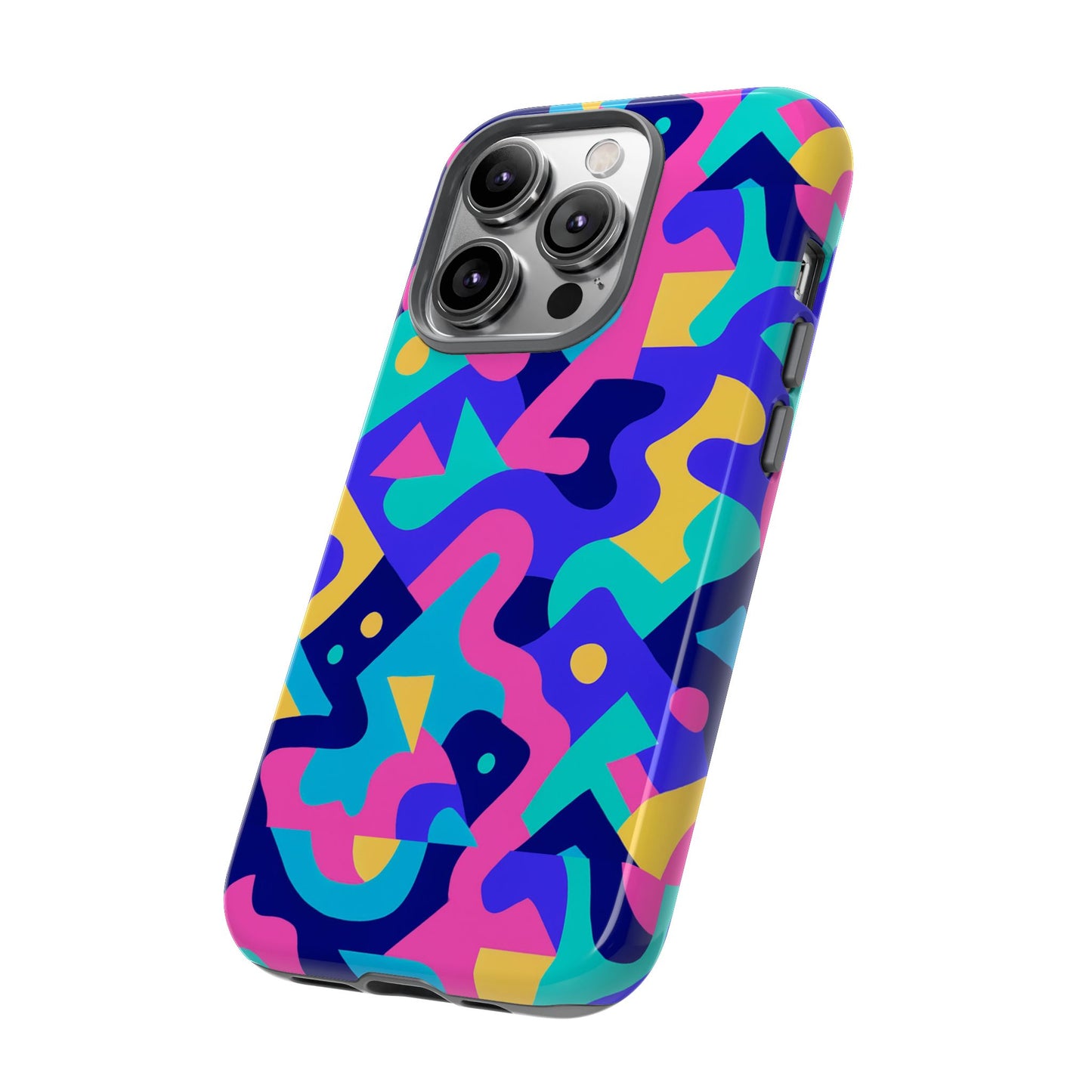 vibrant abstract pattern protective phone case stylish accessory for unique expression compatible with iphone 13, 14, 15 & 16 – all models including pro, pro max & plus