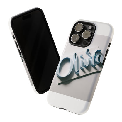Vibrant 3D Blue Name Phone Case for Stylish Protection – Unique Accessory for Self-Expression Compatible with iPhone 13, 14, 15 & 16 – all models including Pro, Pro Max & Plus