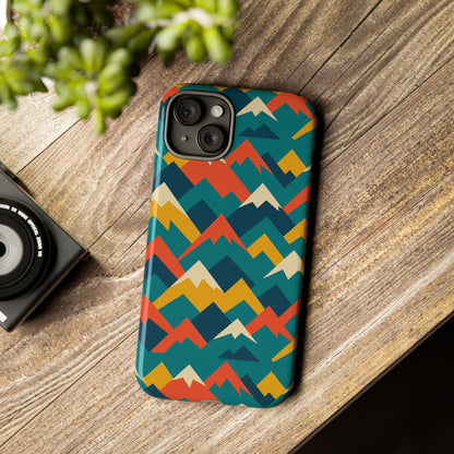 Vibrant Mountain Pattern 3D Wrap Protective Phone Case Stylish Accessory for Men and Women Compatible with iPhone 13, 14, 15 & 16 – All Models Including Pro, Pro Max & Plus