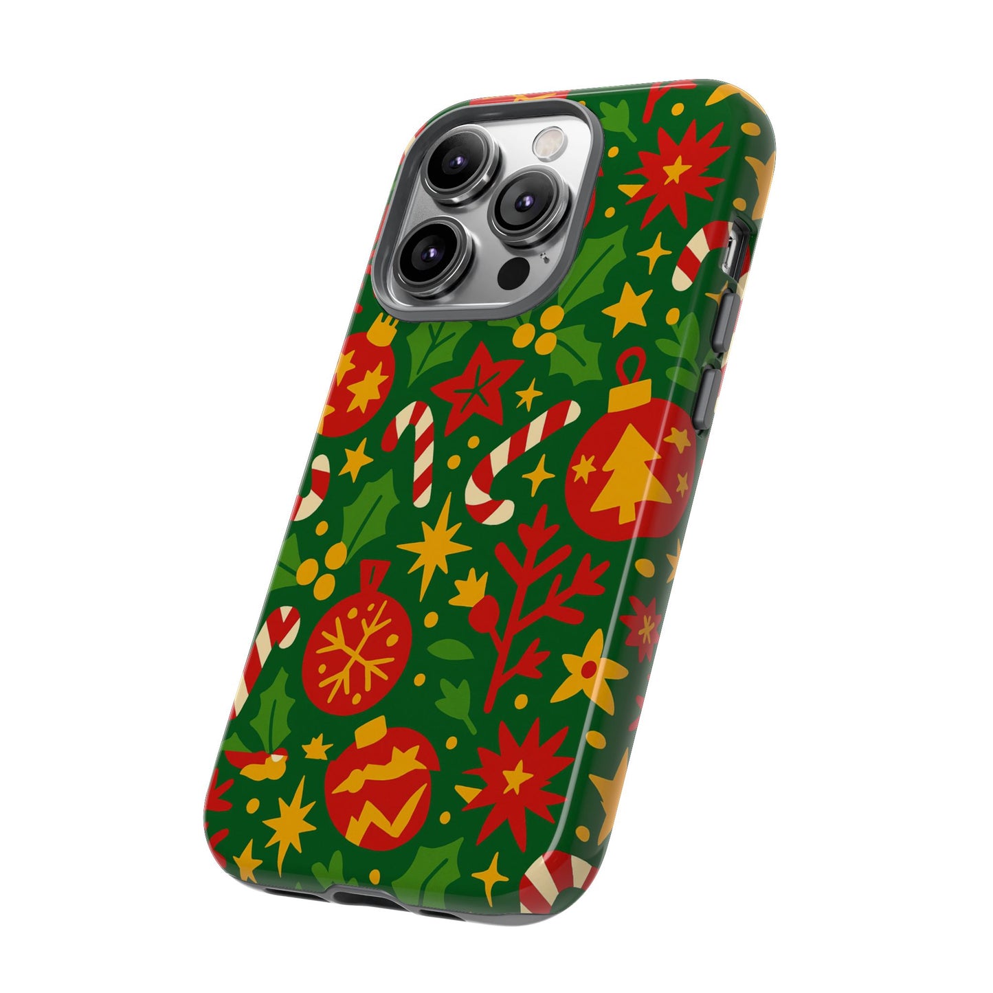 vibrant christmas themed 3d wrap phone case for smartphones - fun holiday accessory for self-expression compatible with iphone 13, 14, 15 & 16 – all models including pro, pro max & plus