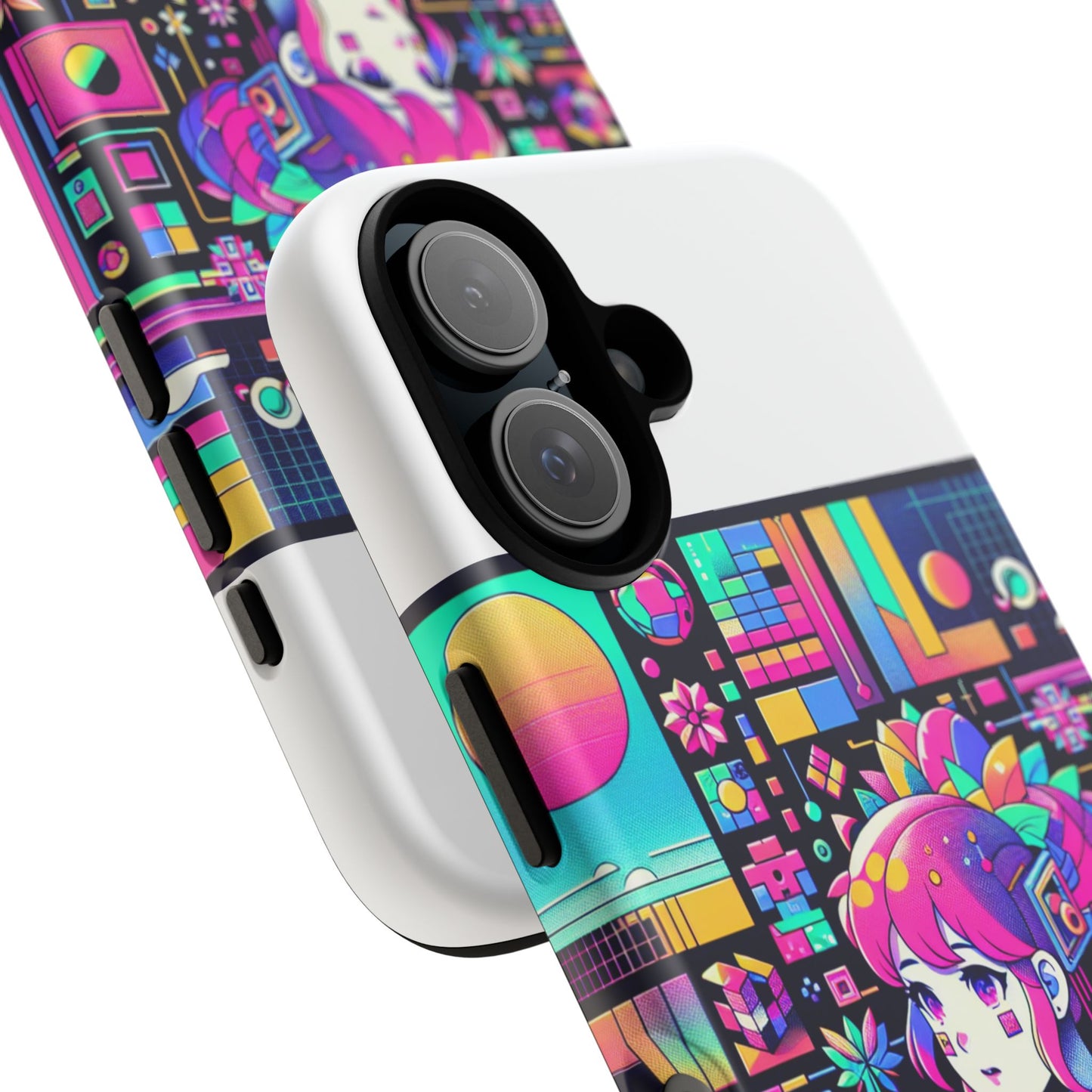 ratio d irl protective phone case with 3d wrap design, uv protected, durable tpu silicone, shock absorbent, ideal for anime and comic culture fans