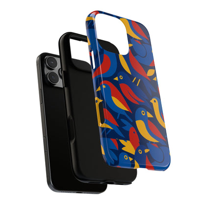 Vibrant 3D Wrap Protective Phone Case with Colourful Bird Design Stylish Accessory for Men and Women Compatible with iPhone 13, 14, 15 & 16 – all models including Pro, Pro Max & Plus
