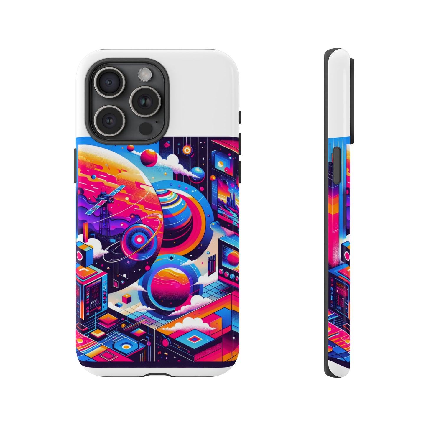 ohio core energy 3d wrap protective phone case for anime lovers, stylish durable tpu silicone, shock absorbent with uv protection, glossy or matte finish