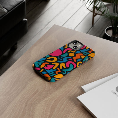 Vibrant Multicolour Abstract 3D Wrap Phone Case for Stylish Protection, Unisex Smartphone Cover, Compatible with iPhone 13, 14, 15 & 16 – all models including Pro, Pro Max & Plus