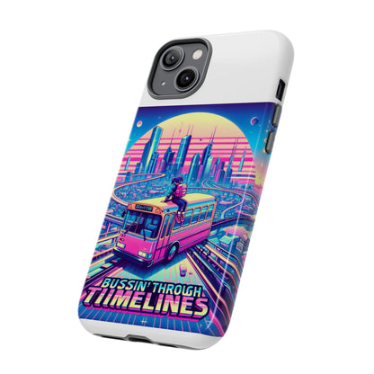 Bussin Through Timelines Protective Phone Case for Anime Lovers, Durable 3D Wrap Design, Shock Absorbent TPU Silicone, UV Protected, Stylish Accessory for Smartphones