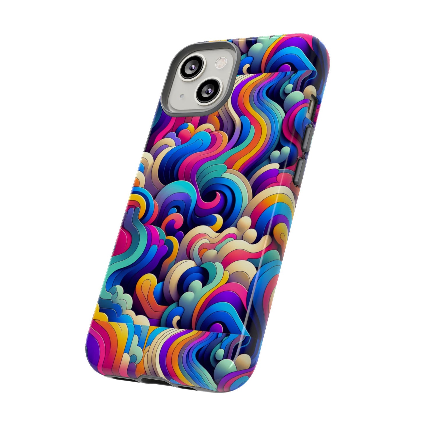 pink pattern image 9 phone case with 3d wrap and shock protection for smartphones