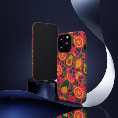 Vibrant 3D Fruit Pattern Protective Phone Case - Playful Accessory for Individuality and Stylish Protection Compatible with iPhone 13, 14, 15 & 16 – all models including Pro, Pro Max & Plus