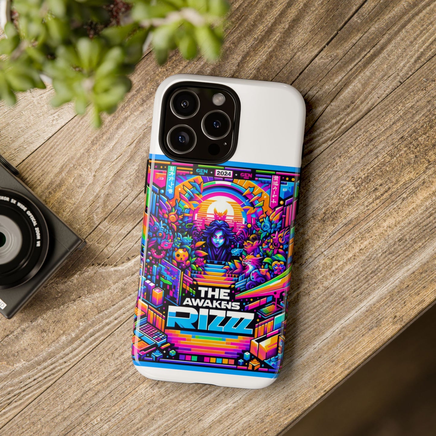 the rizz awakens 3d wrap protective phone case for anime and comic lovers