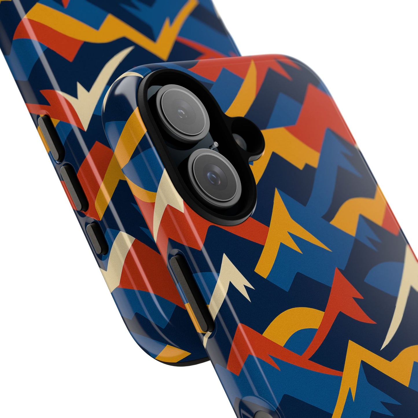 vibrant 3d mountain design protective phone case for unique accessory lovers compatible with iphone 13, 14, 15 & 16 – all models including pro, pro max & plus