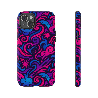 Vibrant 3D Abstract Swirl Phone Case for Creative Individuals – Stylish Protection for Smartphones Compatible with iPhone 13, 14, 15 & 16 – all models including Pro, Pro Max & Plus