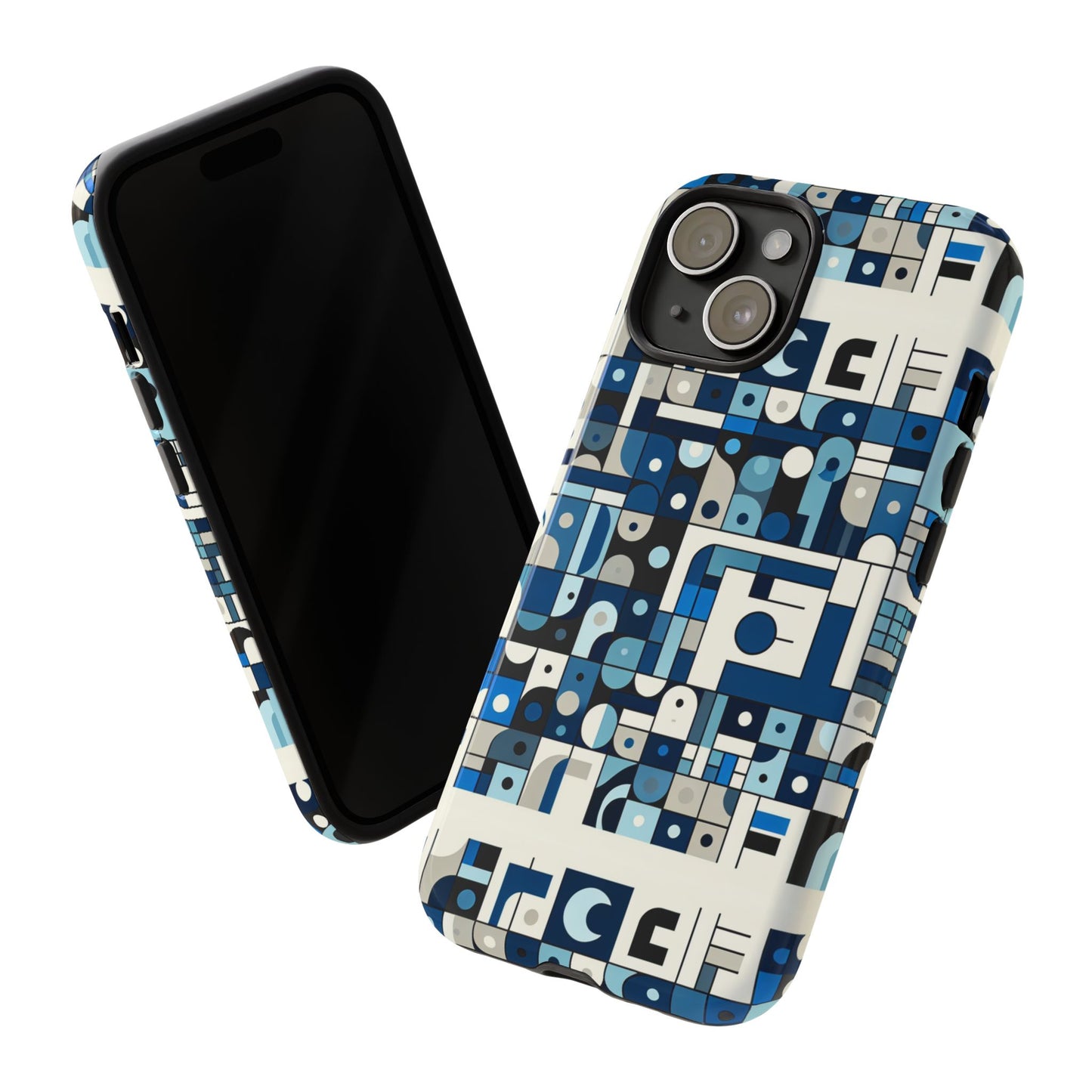 blue alphabet f letter phone case for smartphones, durable shockproof tpu cover with vivid 3d wrap design for tech enthusiasts and anime fans