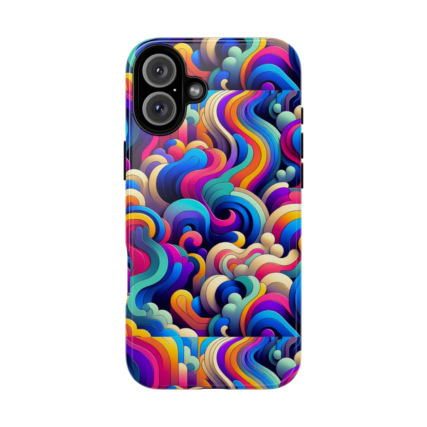 pink pattern image 9 phone case with 3d wrap and shock protection for smartphones