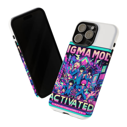 Vibrant Sigma Mode Activated Protective Phone Case for Anime Lovers, 3D Wrap Design, Durable TPU Silicone, UV Protected, Stylish Drop Protection, Gift for Friends