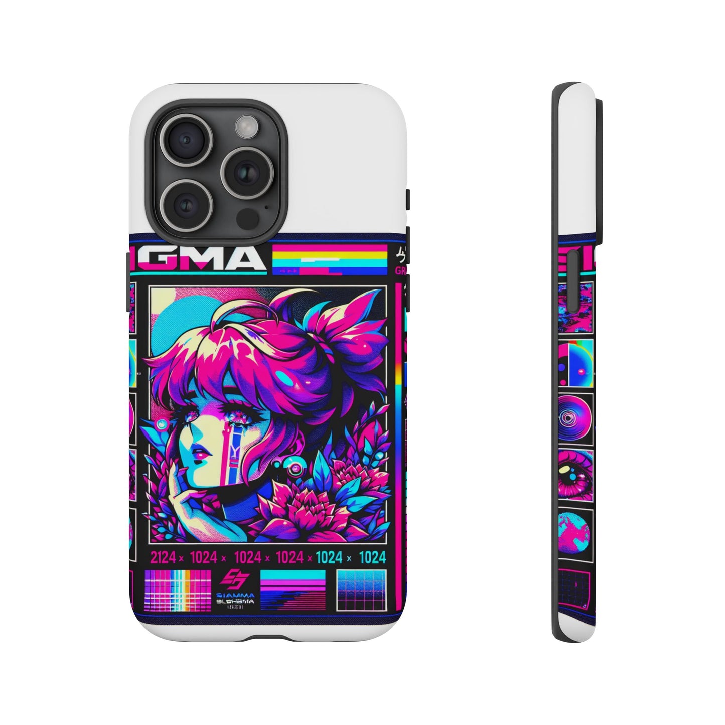 sigma grindset 3d wrap protective phone case for anime lovers, durable shock absorption, uv protected, stylish accessory for unique self-expression