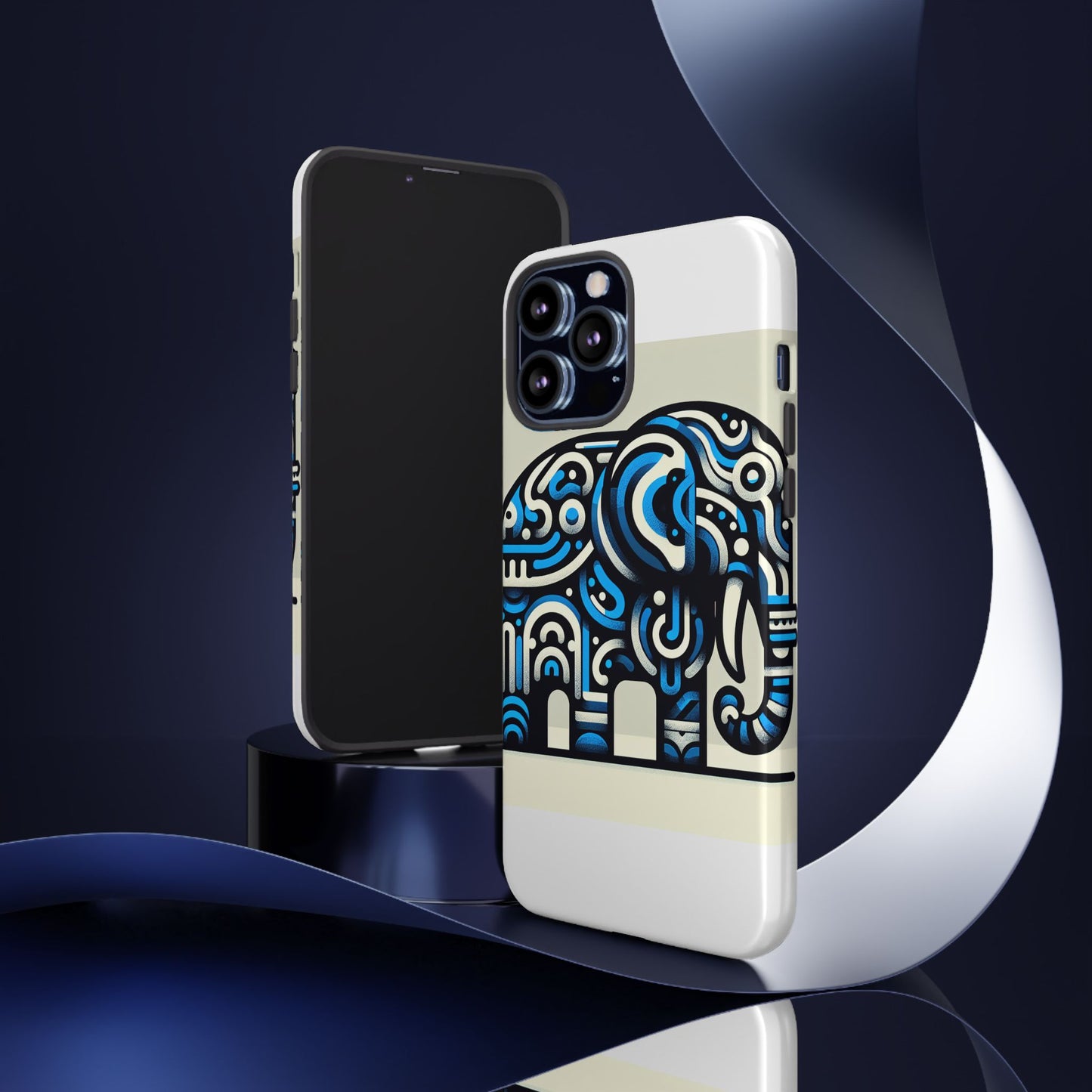 vibrant 3d elephant design protective phone case for stylish protection compatible with iphone 13, 14, 15 & 16 – all models including pro, pro max & plus