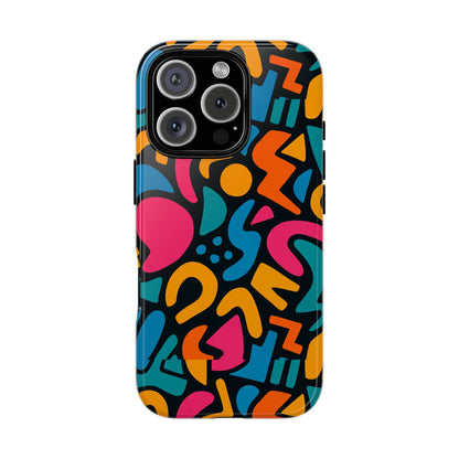 Vibrant Multicolour Abstract 3D Wrap Phone Case for Stylish Protection, Unisex Smartphone Cover, Compatible with iPhone 13, 14, 15 & 16 – all models including Pro, Pro Max & Plus