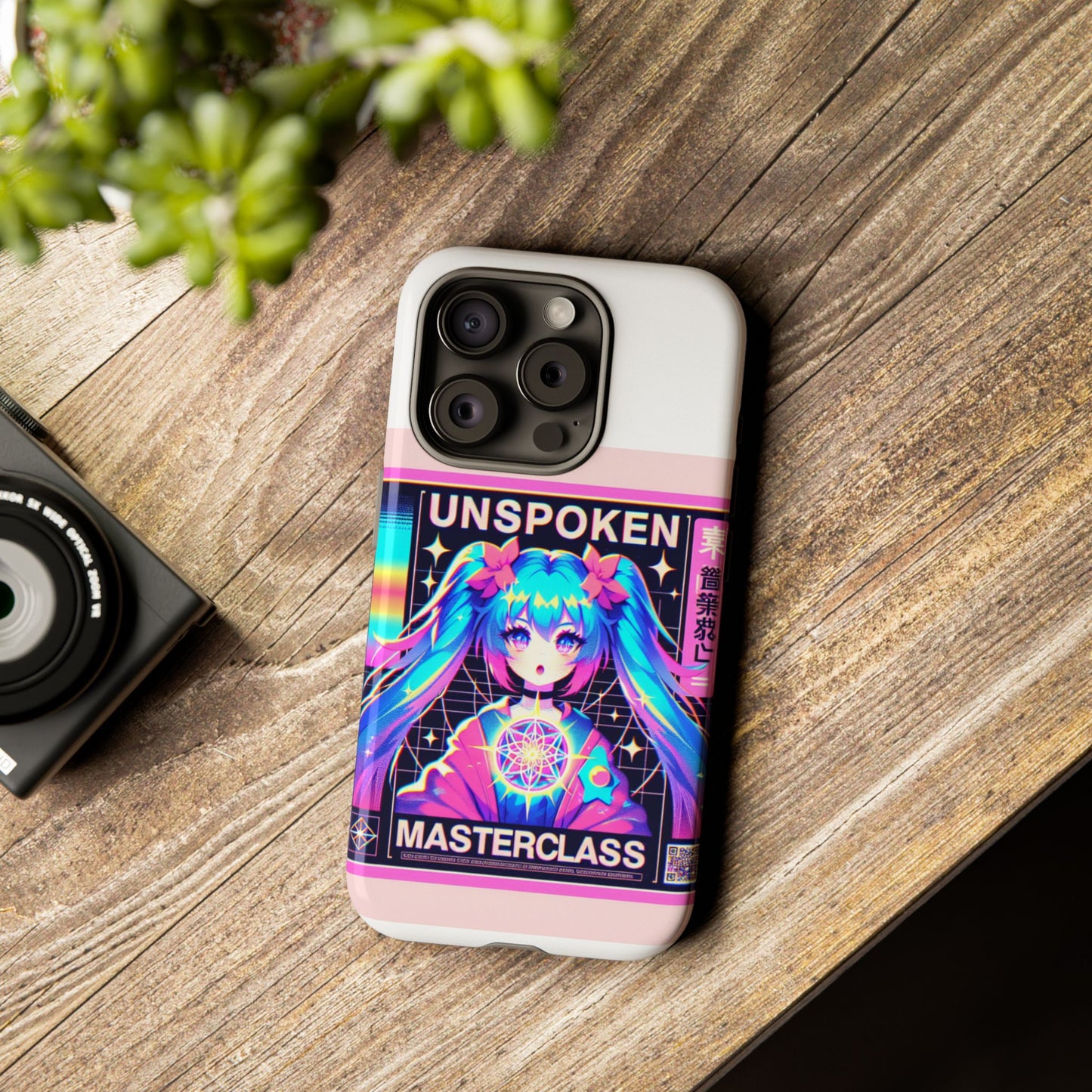 unspoken riz masterclass protective phone case, 3d wrap design, durable shock absorption, uv protected, ideal gift for anime and comic fans, glossy or matte finish