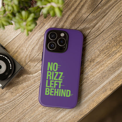 Tough Phone Case - No Rizz Left Behind - Durable, Stylish Protection for Active Lifestyles - Impact-Resistant, Dual Layer, Shock-Absorbing TPU - Perfect Gift for Tech Lovers