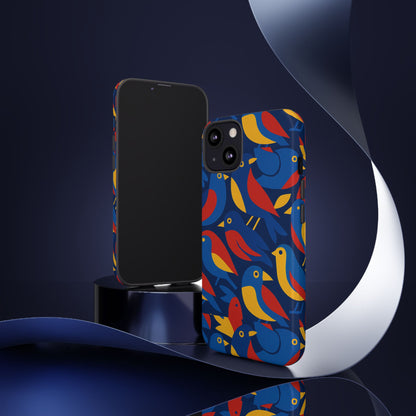 Vibrant 3D Wrap Protective Phone Case with Colourful Bird Design Stylish Accessory for Men and Women Compatible with iPhone 13, 14, 15 & 16 – all models including Pro, Pro Max & Plus
