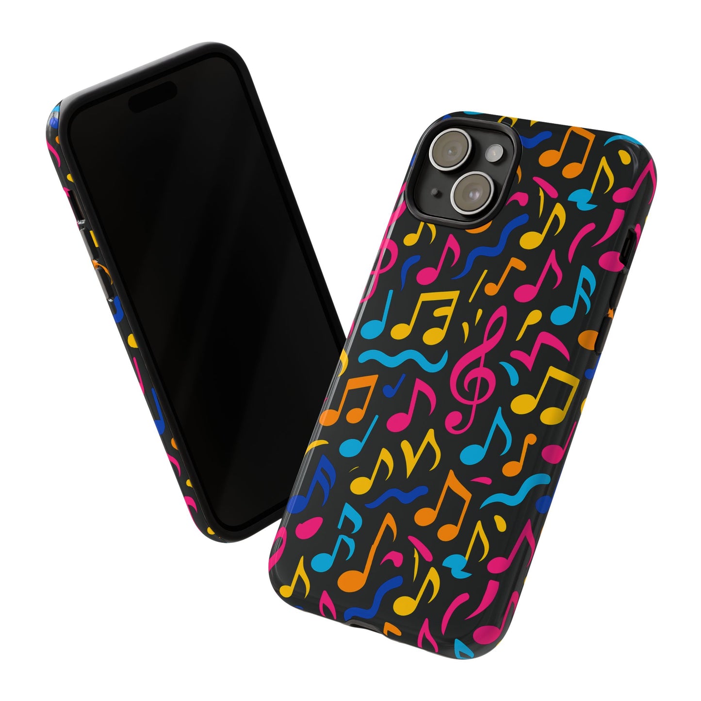 vibrant music themed phone case with colourful 3d design – stylish protection for music lovers – compatible with iphone 13, 14, 15 & 16 – all models including pro, pro max & plus