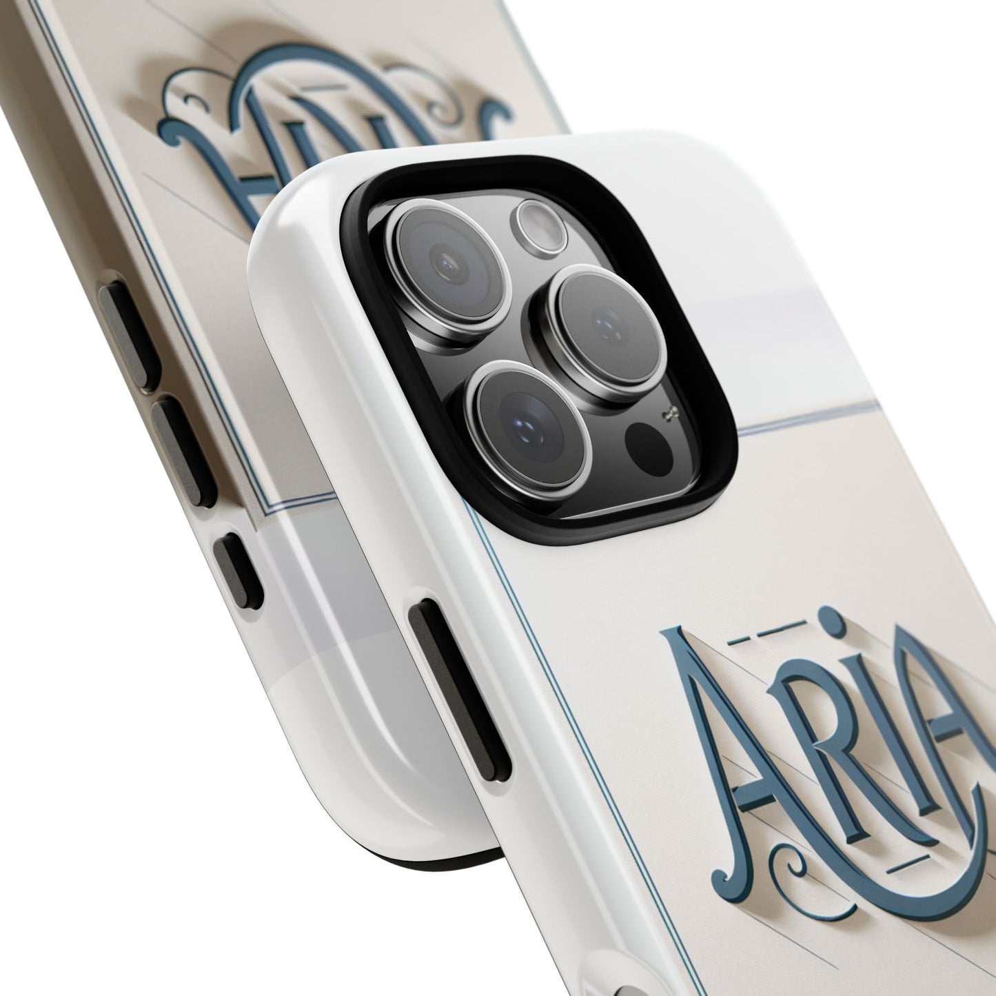 3d textured phone case in elegant blue and white design for stylish protection compatible with iphone 13, 14, 15 & 16 – all models including pro, pro max & plus