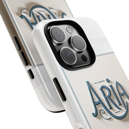 3D Textured Phone Case in Elegant Blue and White Design for Stylish Protection Compatible with iPhone 13, 14, 15 & 16 – all models including Pro, Pro Max & Plus