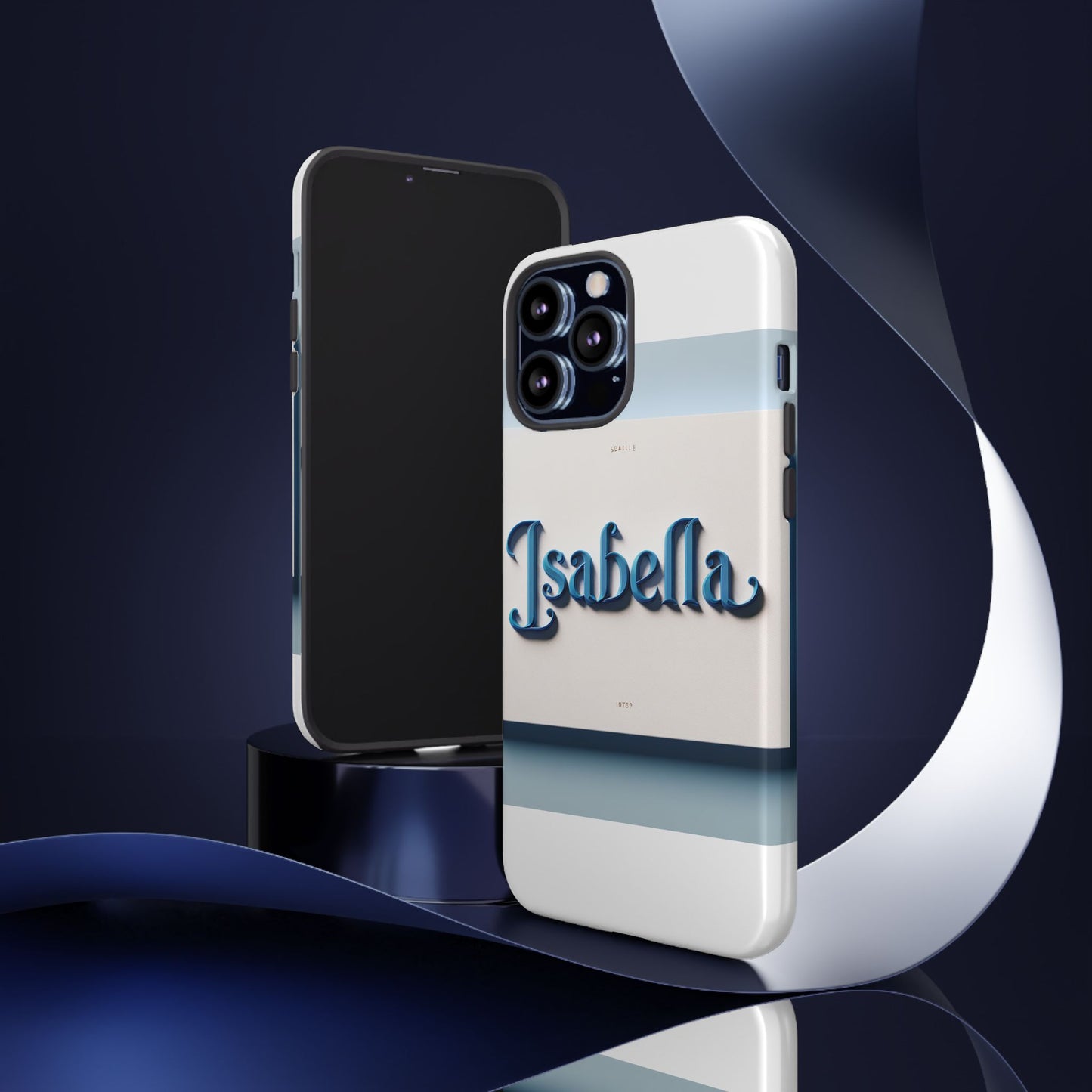 vibrant 3d blue alphabet design protective phone case stylish accessory for men and women unique phone cover compatible with iphone 13, 14, 15 & 16 – all models including pro, pro max & plus