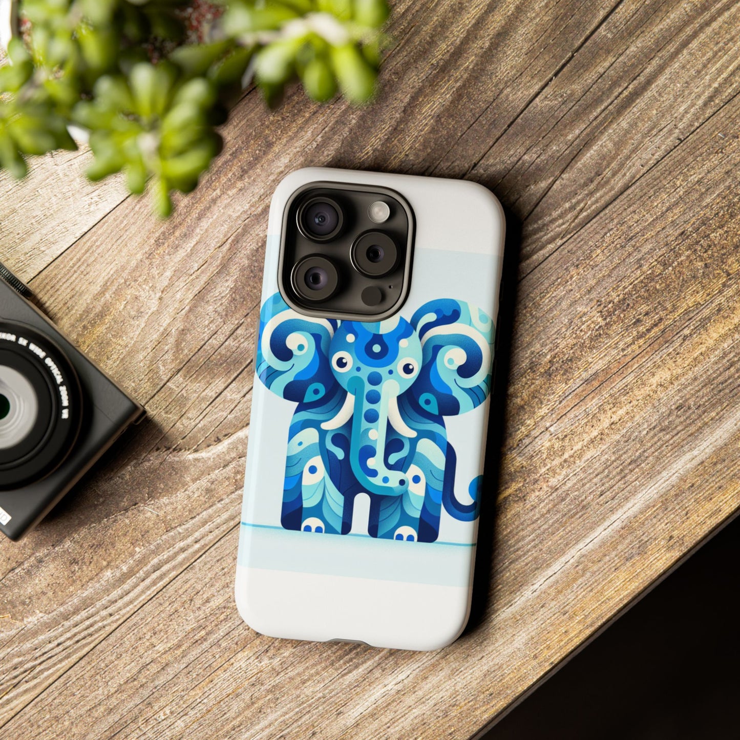 vibrant 3d protective phone case with artistic elephant design for unique expression compatible with iphone 13, 14, 15 & 16 – all models including pro, pro max & plus
