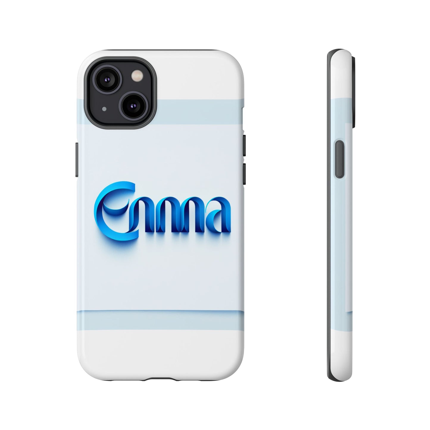 sleek 3d wrap protective phone case in blue glossy design for stylish protection compatible with iphone 13, 14, 15 & 16 – all models including pro, pro max & plus
