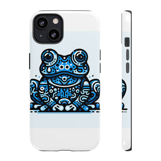 Vibrant 3D Blue Animal Print Protective Phone Case for Bold Individuals – Stylish Protection Compatible with iPhone 13, 14, 15 & 16 – All Models Including Pro, Pro Max & Plus