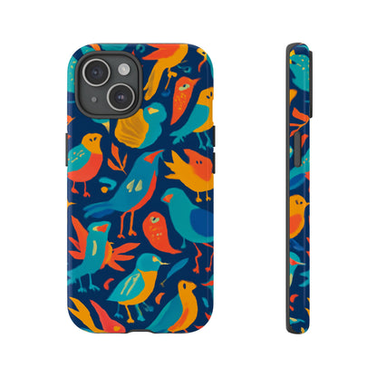 Vibrant Multicolour Bird Design Phone Case for Stylish Protection – Compatible with iPhone 13, 14, 15 & 16 – All Models Including Pro, Pro Max & Plus