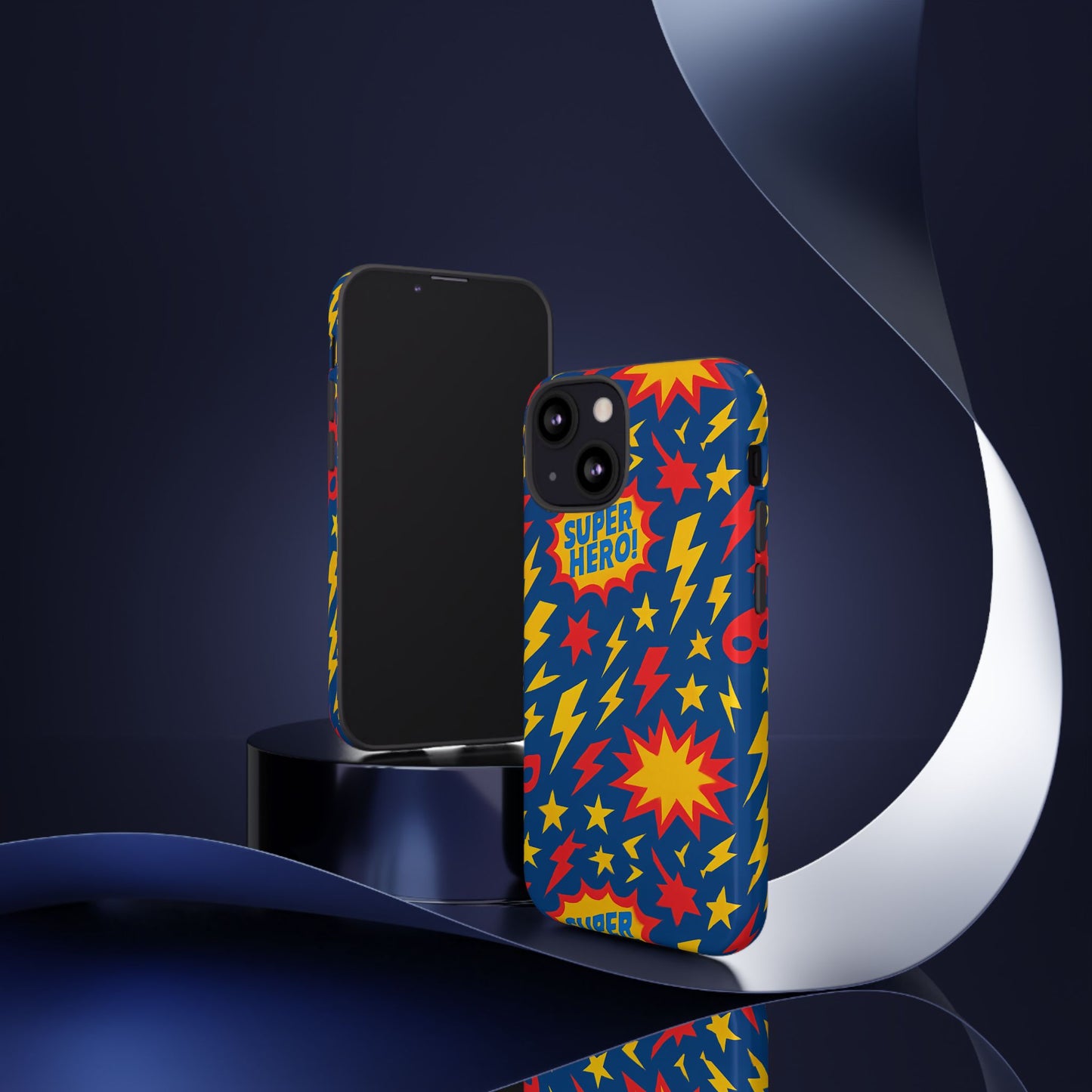 vibrant 3d superhero phone case – colourful retro design for kids and adults – stylish protection compatible with iphone 13, 14, 15 & 16 – all models including pro, pro max & plus
