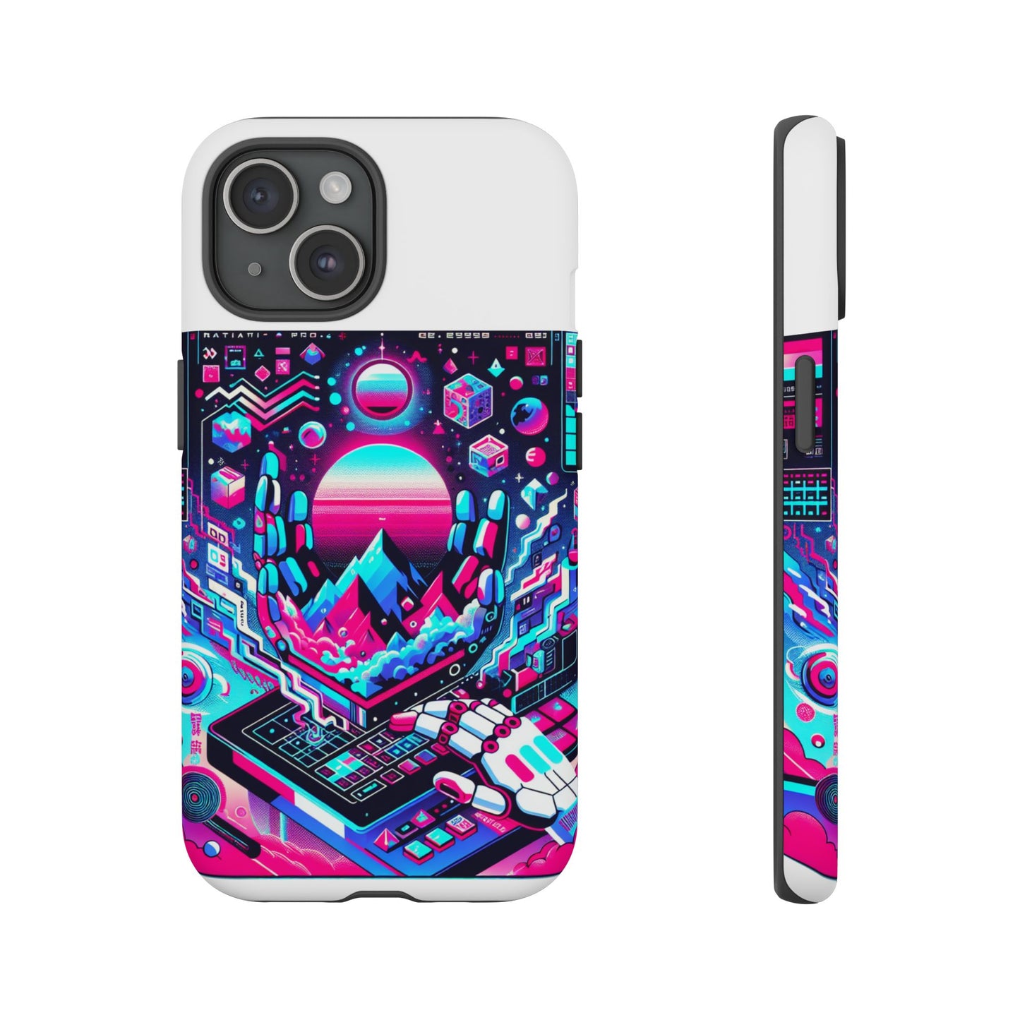 ratio-proof aura protective phone case with 3d wrap design, uv protection, and shock absorption for anime and comic culture fans