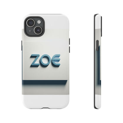 Vibrant 3D Lettering Phone Case in Blue Design for Stylish Protection Compatible with iPhone 13, 14, 15 & 16 – all models including Pro, Pro Max & Plus
