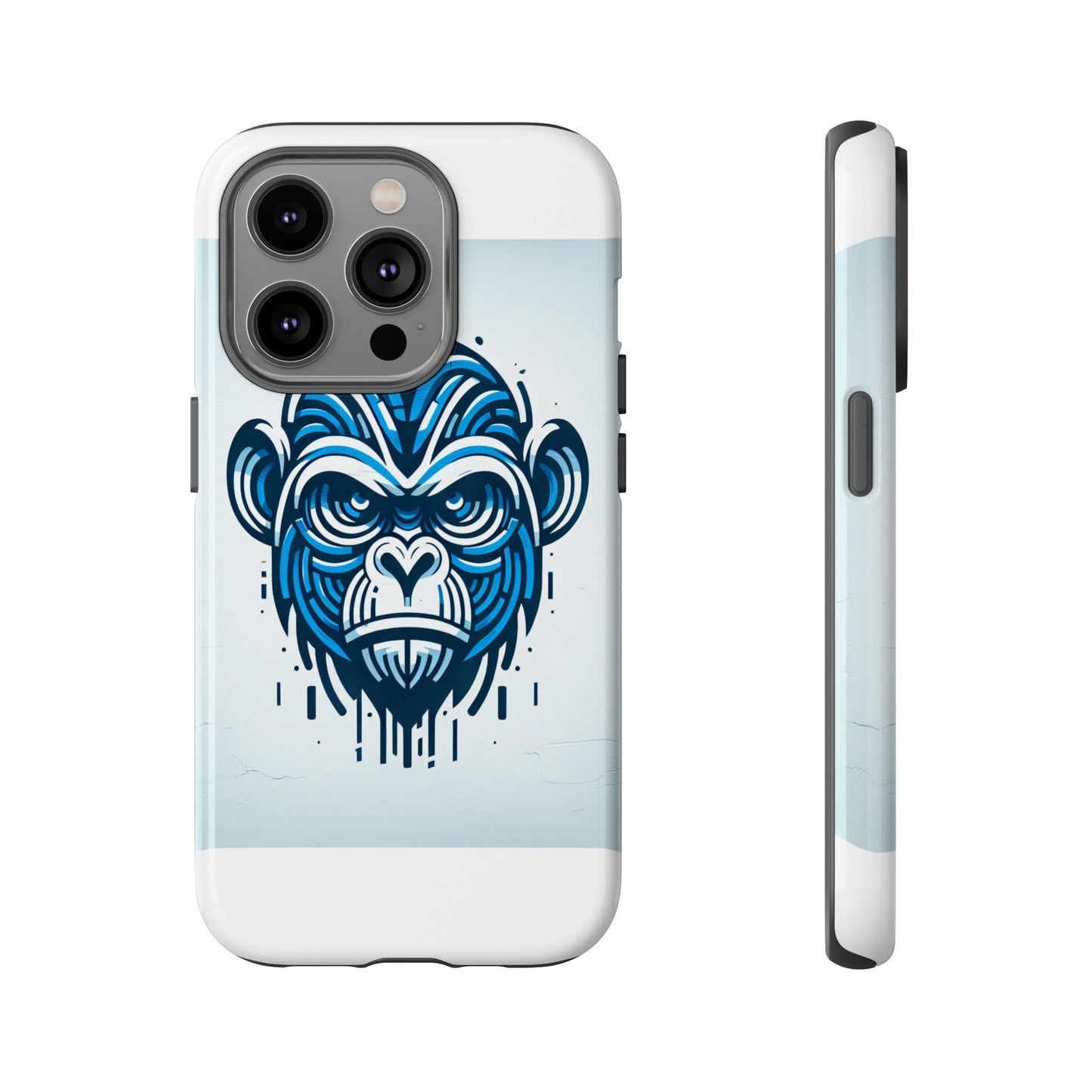 vibrant 3d gorilla design protective phone case for unique style and stylish protection compatible with iphone 13, 14, 15 & 16 – all models including pro, pro max & plus